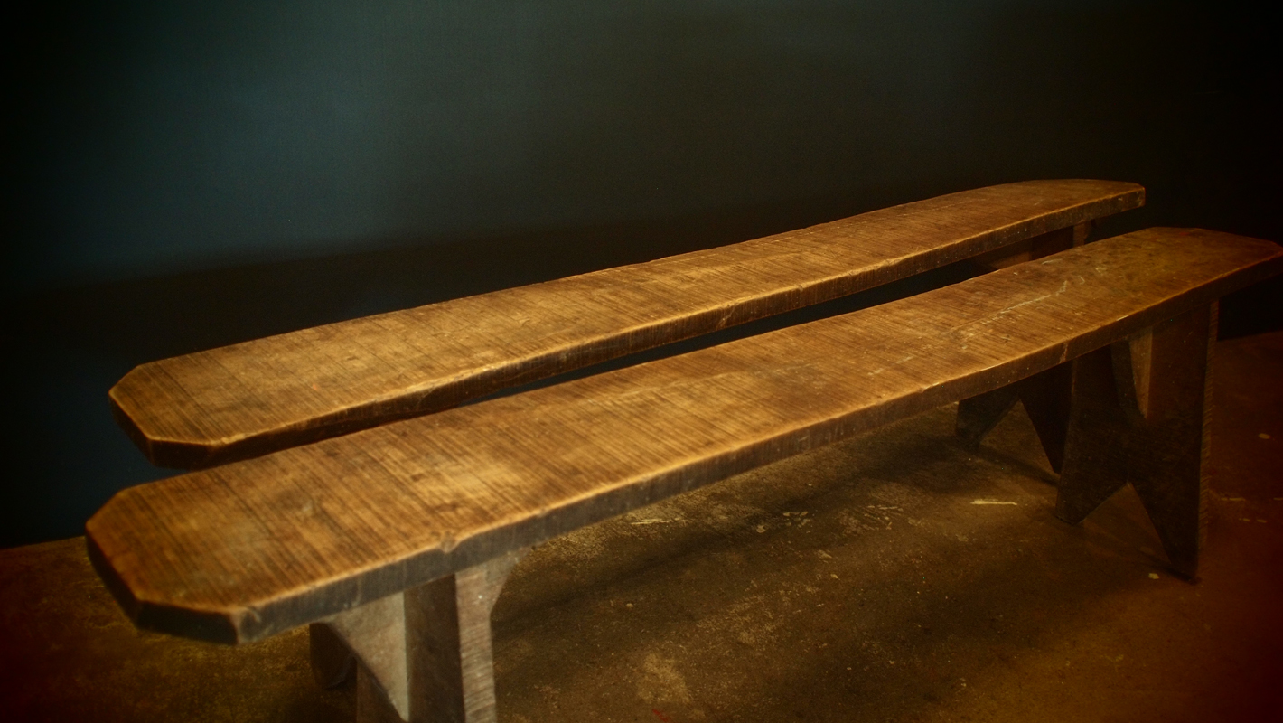 French Wooden Bench