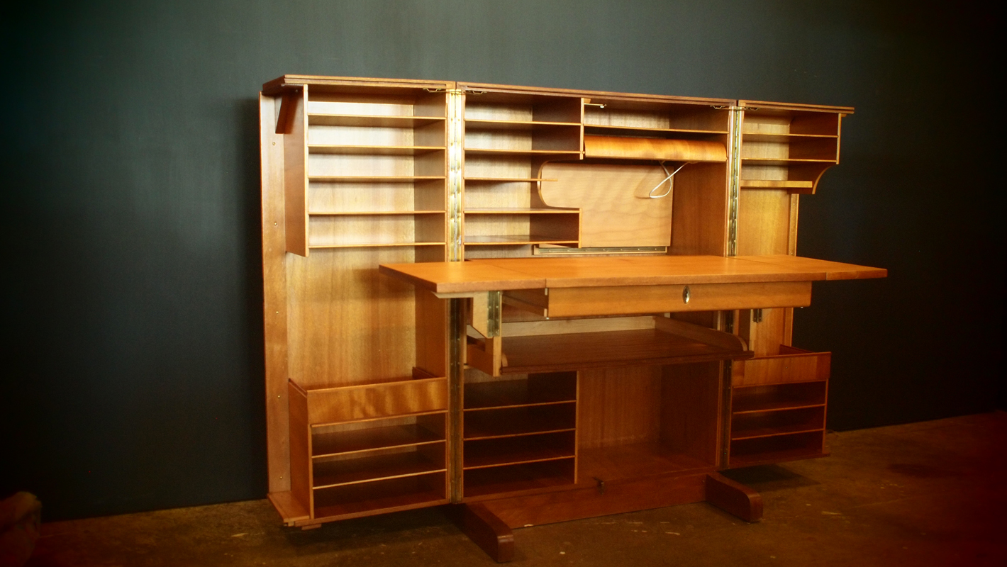 Folding Desk + File Cabinet