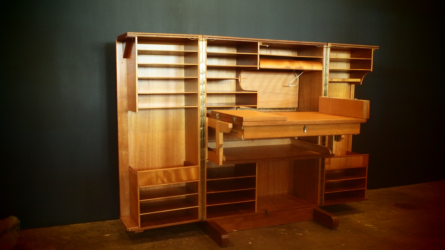 Folding Desk + File Cabinet